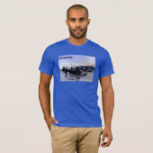 Alaska Killer Whales Stamp T-shirt (Voorkant volledig)