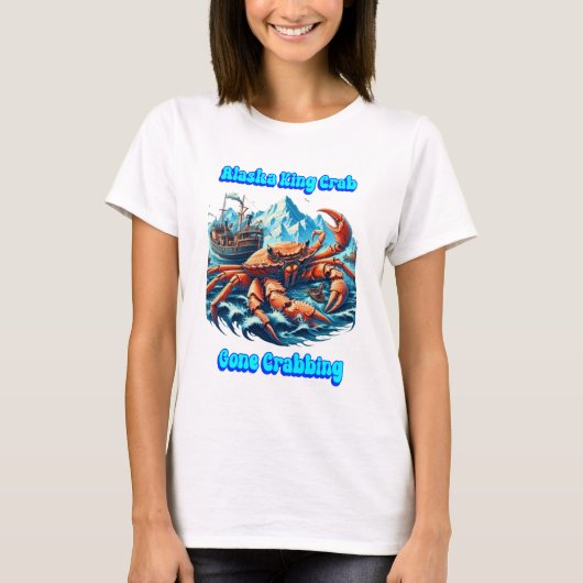 Alaska King Crab Old Crabby Bastard T-shirt (Voorkant)