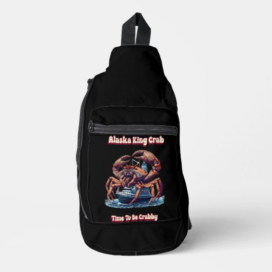 Alaska King Crab Tijd om Crabby te zijn Sling Bag (Voorkant)