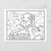 Alaska kleur me collage briefkaart (Voorkant)