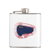 Alaska klimmer Carabiner Heupfles (Voorkant)