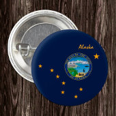 Alaska-knop, patriottische Alaskan-mode Ronde Button 3,2 Cm