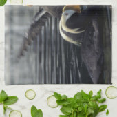 Alaska kuifpapegaaiduikers theedoek (Gevouwen)