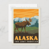 Alaska | Laatste grens — Moose Briefkaart (Voorkant / Achterkant)