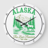 Alaska Laatste Grens Tijdstuk Grote Klok (Voorkant)
