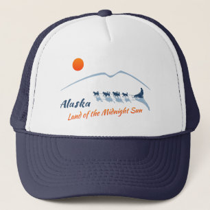 Alaska. Land van de Midnight Sun - Kleur Logo Trucker Pet