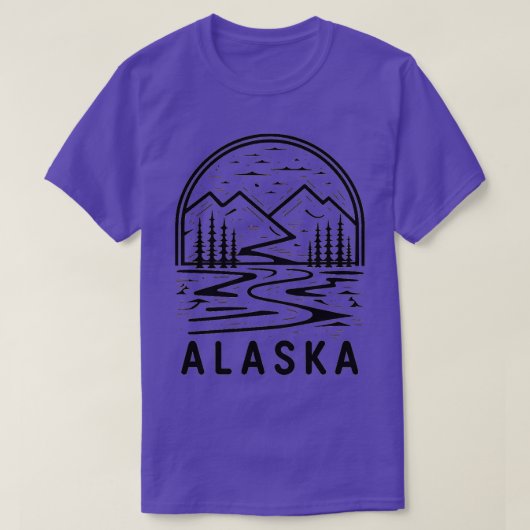 Alaska Landschap T-shirt (Design voorkant)