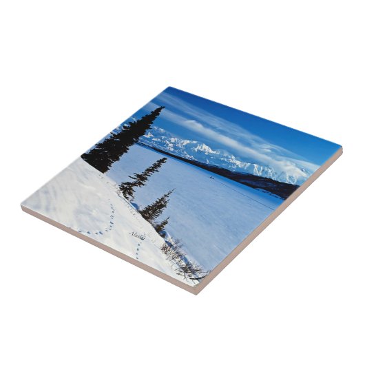 Alaska Landschap Tegeltje (Zijkant)