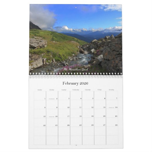 Alaska Landschappen MED - Kalender (Feb 2026)