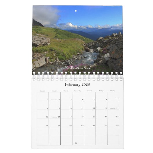 Alaska Landschappen SM - Kalender (Feb 2026)