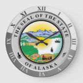 Alaska Large Clock Grote Klok (Voorkant)