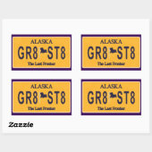 Alaska Last Frontier Rechthoekige Sticker (Vel)