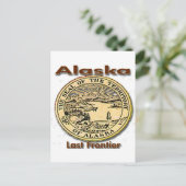 Alaska Last Frontier State Seal Briefkaart (Staand voorkant)