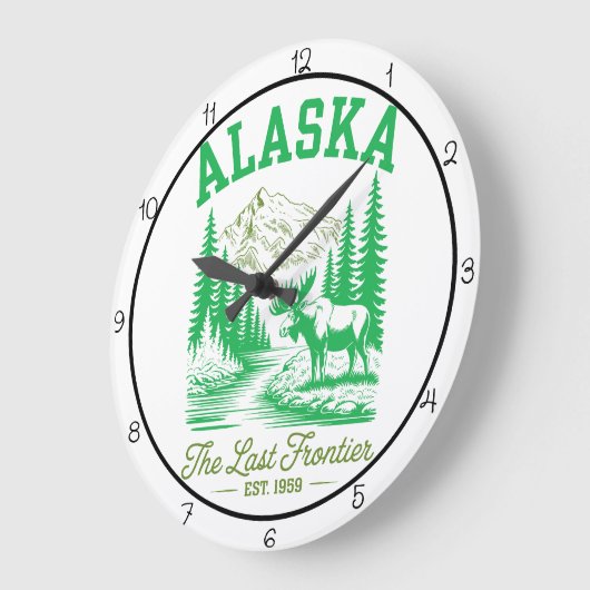 Alaska Last Frontier Timepiece Grote Klok (Hoek)