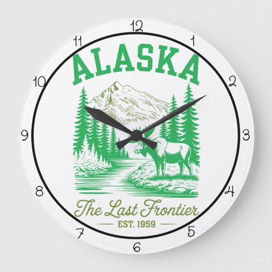 Alaska Last Frontier Timepiece Grote Klok (Voorkant)