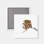 Alaska Leopard Magneet (Voorkant / Achterkant)