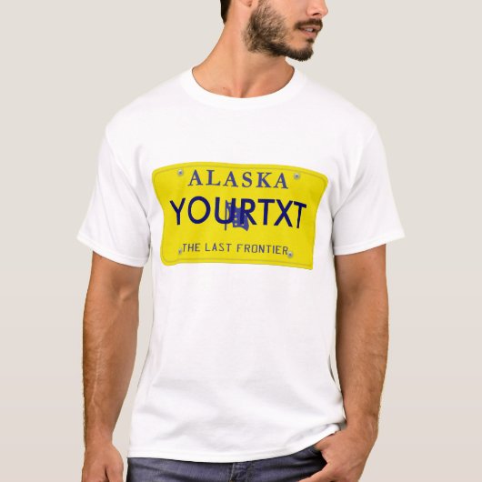 Alaska License Bord T-shirt (Voorkant)