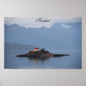 Alaska, Lighthouse, Photography, Ocean, Poster (Voorkant)