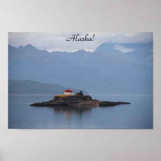 Alaska, Lighthouse, Photography, Ocean, Poster (Voorkant)