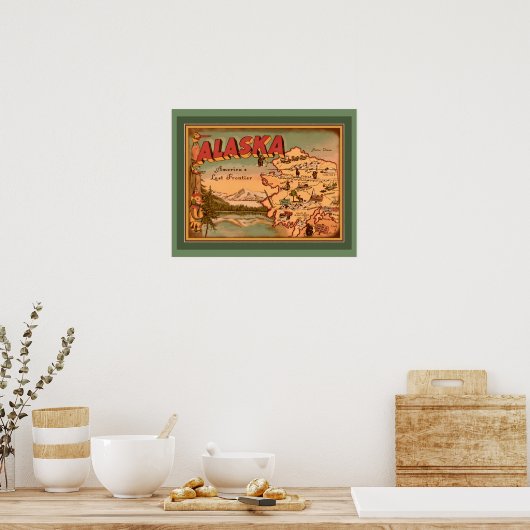  Alaska "Lost Frontier" Poster (Keuken)