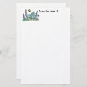 Alaska Lupine Waterverf Briefpapier (Voorkant / Achterkant)