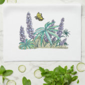 Alaska Lupine Waterverf Theedoek (Gevouwen)