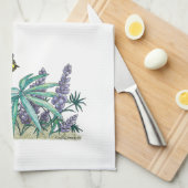 Alaska Lupine Waterverf Theedoek (Quarter Fold)