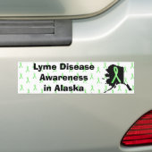 Alaska Lyme-ziekte bewustzijn bumpersticker (Op auto)