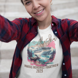 Alaska maakt samen herinneringen aan Ship Moose T-shirt