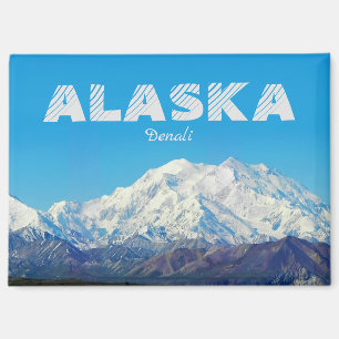 Alaska-magneet souvenir geschenk Denali-berg Magneet