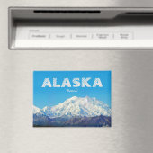 Alaska Magnet Souvenir Gift Denali Mountain (Insitu (Vaatwasser))