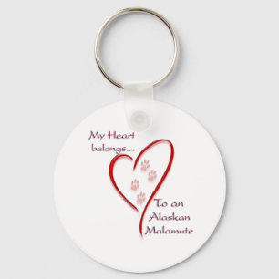 Alaska Malamute Heart behoort tot Sleutelhanger