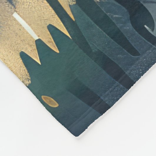 Alaska Malamute Kerst Feestelijke reis Fleece Deken (Hoek)