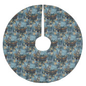 Alaska Malamute Kerst Feestelijke reis Kerstboom Rok (Voorkant)