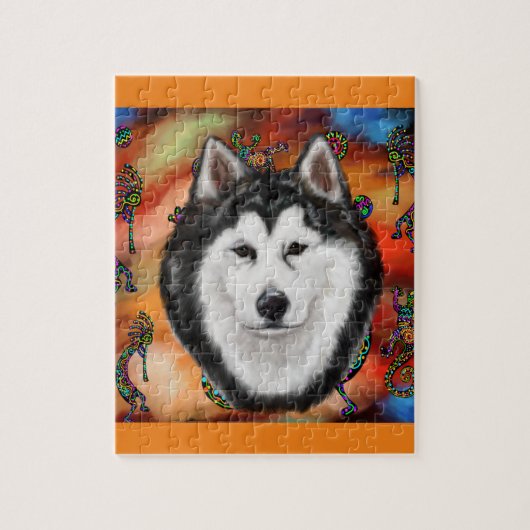 ALASKA MALAMUTE LEGPUZZEL (Verticaal)
