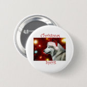 Alaska Malamute Spirit Ronde Button 5,7 Cm (Voorkant /achterkant)