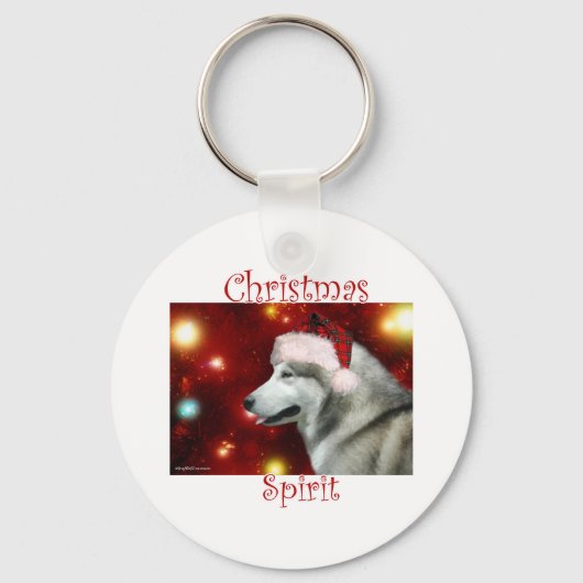 Alaska Malamute Spirit Sleutelhanger (Voorkant)