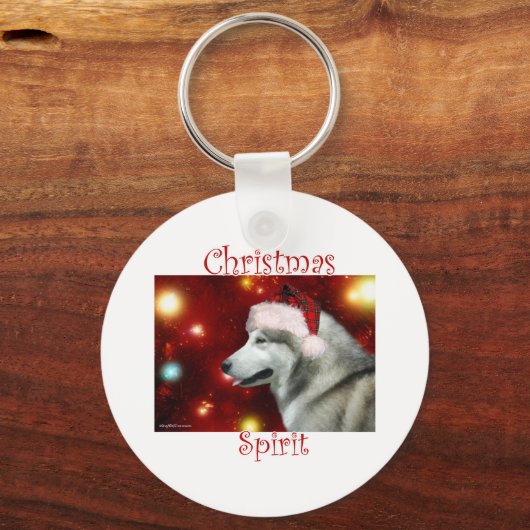 Alaska Malamute Spirit Sleutelhanger (Voorkant)