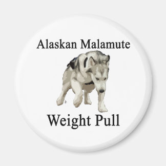 Alaska Malamute Weight Pull Magneet