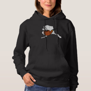 Alaska Map Briar Tobacco Pipe Midwest Smoking Pipe Hoodie