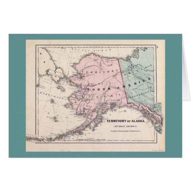 Alaska Map/Sourdegh Card (Voorkant Horizontaal)