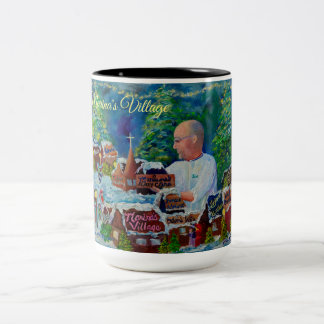 Alaska Marina's Village GingerBread Captain Cook Tweekleurige Koffiemok