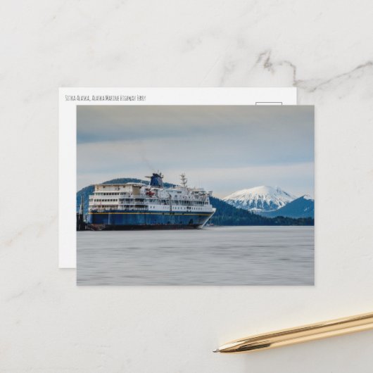 Alaska Marine Highway Veerboot Briefkaart (Voorkant / Achterkant in situ)