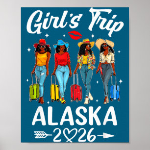 Alaska Meisjesreis 2026 Verjaardag Illustratie Poster