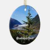 Alaska Mendenhall Glacer Juneau Keramisch Ornament (Rechts)