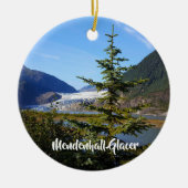 Alaska Mendenhall Glacer Juneau Keramisch Ornament (Voorkant)