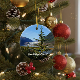 Alaska Mendenhall Glacer Juneau Keramisch Ornament