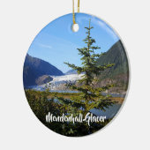 Alaska Mendenhall Gletsjer Juneau Keramisch Ornament (Links)