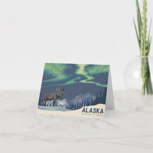 Alaska met eland bedankkaart
