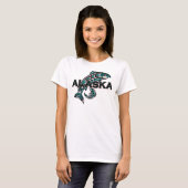 Alaska met zalm t-shirt (Voorkant volledig)